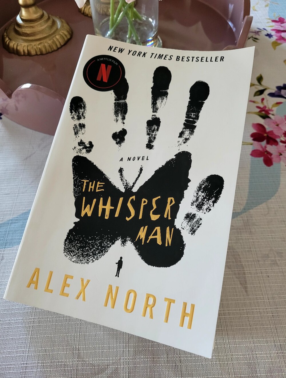 The Whisper Man by Alex North - White & Black Cover with Gold Text